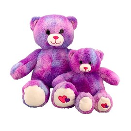 PLUSH TOYS WONDERLAND Purple Teddy Bear Stuffed Toy Animal Playful Plush Toy Cuddly for Kids - 16 Inch