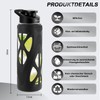 24oz Glass Water Bottle with Silicone Sleeve and Spout Lid