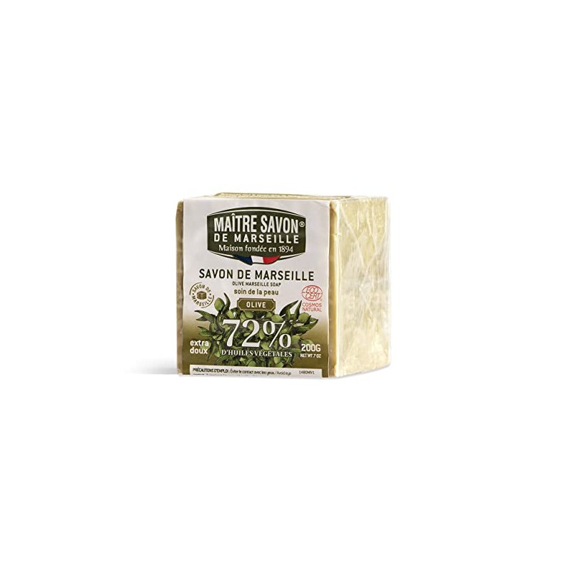 Maître Savon de Marseille Olive Oil Soap 200 g Cosmos