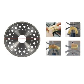 Master Diamond – Perforated Replacement Cutting Disc – 90mm – Stainless Steel - Allows Tight Radius Cuts - Used in Dental Lab