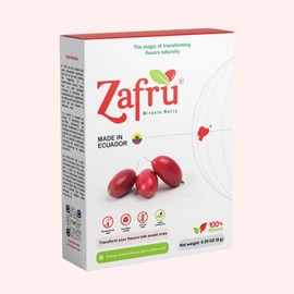 zafru Miracle Berry - Miracle Fruit - Freeze-Dried Flavor-Changing Berry - 100% Natural, Preservative-Free, Sugar-Free, Gluten-Free - 8g (24 Berries)