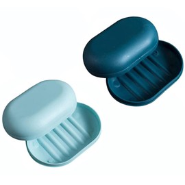 Soap Dish with Lid, Travel Soap Case, Soap Dish, Travel Soap, Leakproof Soap Container, Lockable Soap Dish Storage for Shower, Travel, Hiking, Bathroom 4 Pack