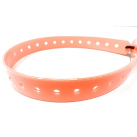 Replacement GPS eCollar with Adjustable Bungee, Multi-Hole Design, and Secure Toggle Closure for Small Dogs (Neon Orange, Small Neck)