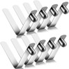 Moxweyeni 8 Pieces Push Button Spring Clips Tent Pole Clips