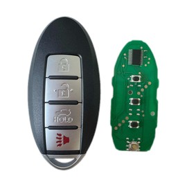 Smart Key for Nissan Maxima 2007-2015, YIKEBALOG 4 Button Proximity Remote Control Key Fob fit for Nissan Maxima 2007-2015 KR55WK48903 KR55WK49622 267T-5WK48903