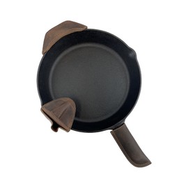 Hide & Drink - Soporte de mango caliente de piel rústica (juego de 3 unidades)