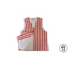 Boots and Brothers Adults Red & White Striped Costume Vest