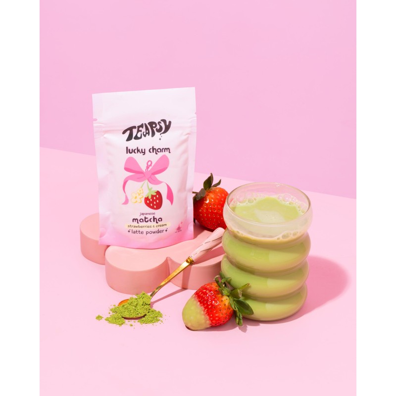 Teapsy "Lucky Charm" Matcha | Strawberries & Cream | Ceremonial