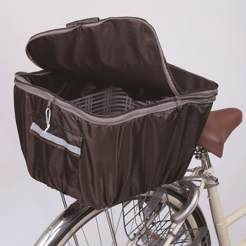 Kawasumi Seisakusyo KW-275BR Bicycle, 2-Level Rear Basket Cover, Brown