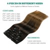 VINBAO Clip in Hair Extensions Human Hair Thick End Double
