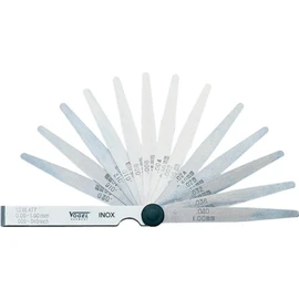 Vogel Germany 411005 Feeler Gauge Set (13 Sheets, Measuring Range: 0.05 - 1.00 mm, Hardened Spring Steel, Conical Leaf Shape, 100 mm Long)