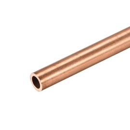 TA-VIGOR Copper Round Tube, 6mm OD 1mm Wall Thickness 300mm Long Straight Pipe Tubing for Hobbies, Crafts, Building Models, Building Decorations, Frames, Industrial, Gardening Products