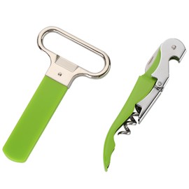 CZJZXZYQ Wine Key: The Ultimate Manual Corkscrew Wine Opener for Servers and Bartenders (GREEN)