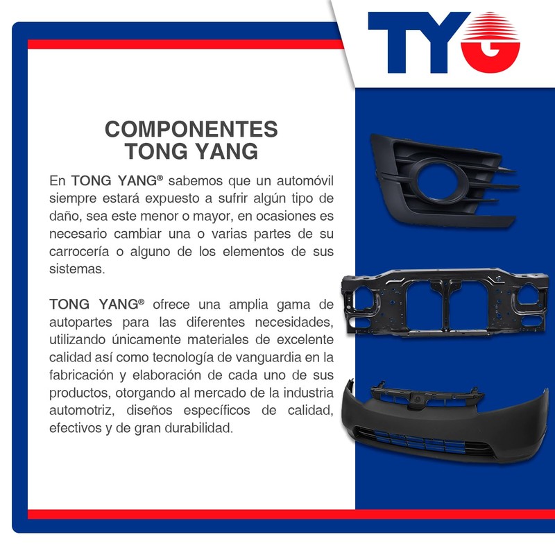 TONG YANG Porta Placas Delantero Compatible con Toyota Tacoma de