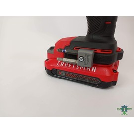 MAGNETIC Bit Holder for DEWALT 20V Drill or Craftsman V20 Drill - Side Mounted - Strong Magnets - Low Profile Design - Galactic Gadgets