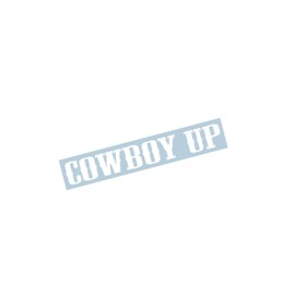 Xpin Graphics Cowboy Up Decal Sticker 23" Windshield Banner Redneck Country Boy Car/Truck/SUV