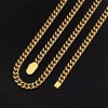 10mm Wide 18K Gold Plated Stainless Steel Hip-hop Cuban Link