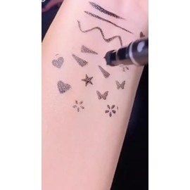 2pcs Dual Tattoo Liquid Delineador De Ojos De Larga Duración
