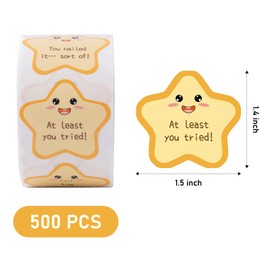 500pcs Gold Star Stickers, Funny Star Stickers for Coworkers, Friends, Boss
