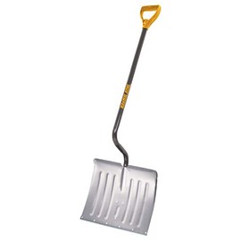 True Temper 1641200 Aluminum Snow Shovel with Ergonomic D-Grip Steel Handle 18 Inch