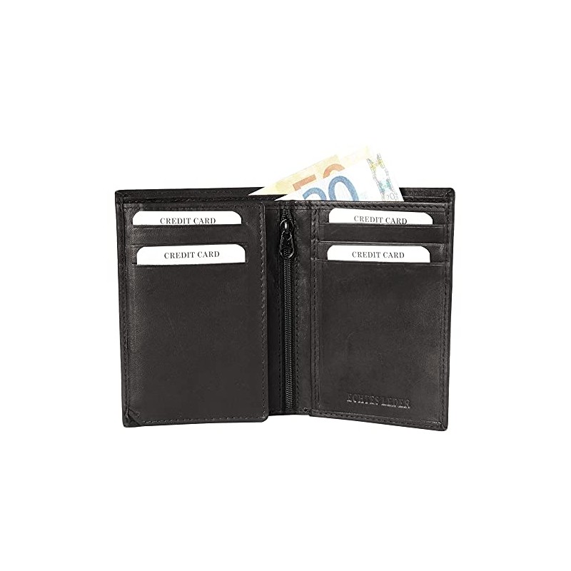 Excellanc 3000229 Men's Wallet Real Leather Landscape Format 12 x