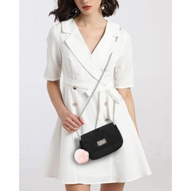 JSTRIVE JSTRIVE Cute Purses for Teen Girls Gifts, Small Purse and Quilted Crossbody Bags for Women with Chain, Nylon