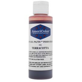 TERRACOTTA SOFT GEL PASTE 4.5 OZ Cake Decorating