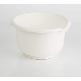 Kimmel Mixing Bowl, Baking Bowl, Plastic Bowl, Dough Bowl, 2.5 L, Plastic, White, Medium
