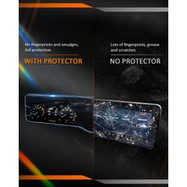 (2PCS) 2024 2025 Mustang Screen Protectors, 12.4"Digital Instrument Cluster+13.2" Touchscreen All-in-One Screen Cover, for Ford Mustang Accessories 2024, 2PCS, EcoBoost, Premium, GT, Dark Horse Models