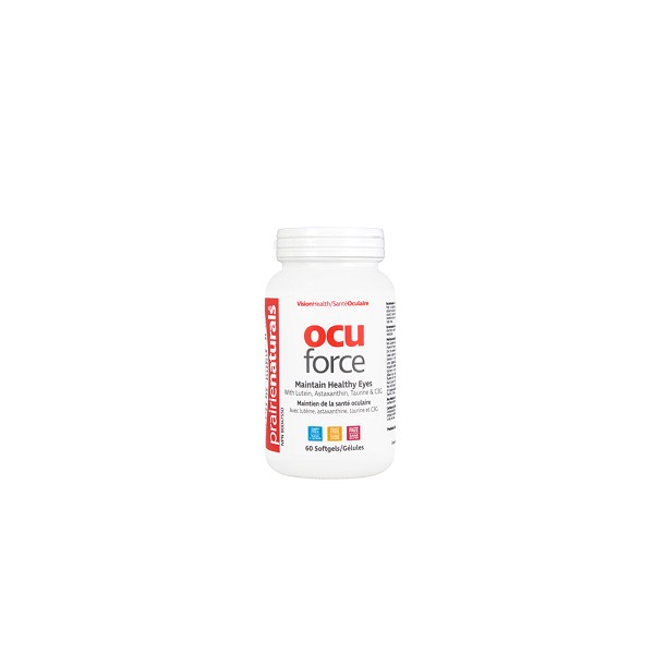 Prairie Naturals Ocu Force with Lutein, Astaxanthin, and Taurine, 120 capsules