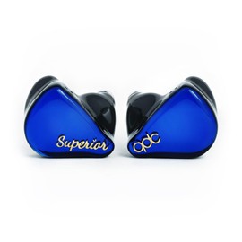 qdc SUPERIOR Azure Blue [10mm Single Full-Range Dynamic Driver Earphones] Coaxial Dual Magnetic Circuit & Dual Cavity Structure IEM 2pin Connector High-Resolution Listening/Monitor/Live/Game