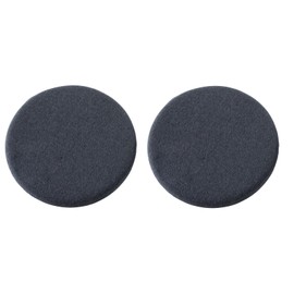 Yaspetala Round Memory Foam Chair Pad for Dining Room, Kitchen, and Office Use, Anti-Slip Round Stool Pad, Comfortable Seat Cushion with Removable Cover, 2 Pack, 15-Inch, Dark Grey