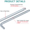 R'DEER 9 Piece Long Arm Torx Hex Key Set Industrial