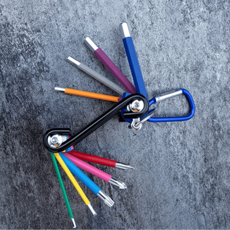 DANYANGY Multicolour Allen Key Set Folding Hex Key Set Multi-Function
