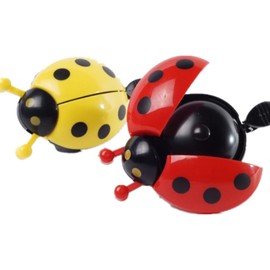Luoyuanjia 2 PCS Bike Bell Cute Bicycle Bell Kids Bicycle Bell Ring Animal Ladybug Shape Toddler Bike Bell Ladybug Bell Bike Accessories for Children Outdoor Fun