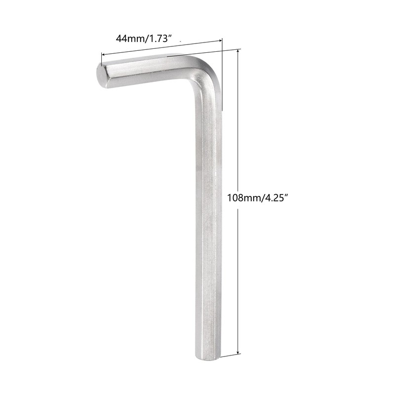 TOP-VIGOR 1Pcs 8mm Hex Key Wrench, Metric CR-V L Shaped