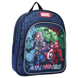 mybagstory - Backpack - Avengers - Blue - Kids - School - Primary School - Nursery - School Bag for Boys - Size 30 cm - Adjustable Straps - Gift Idea, Blue, 30cm, blue