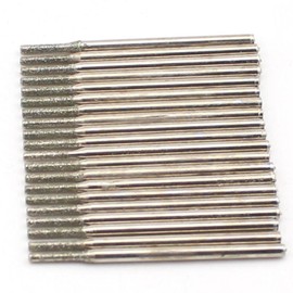 JINGLING 1.5mm Diamond Hole Saw Cylindrical Head Grinding Drill Solid Bits Lapidary Tools for Stone