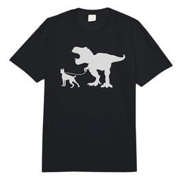 Cute T Rex Dinosaur Walking Boxer Dog Walker Boy Pet Owner Comfort Colors Adult Heavyweight T-Shirt