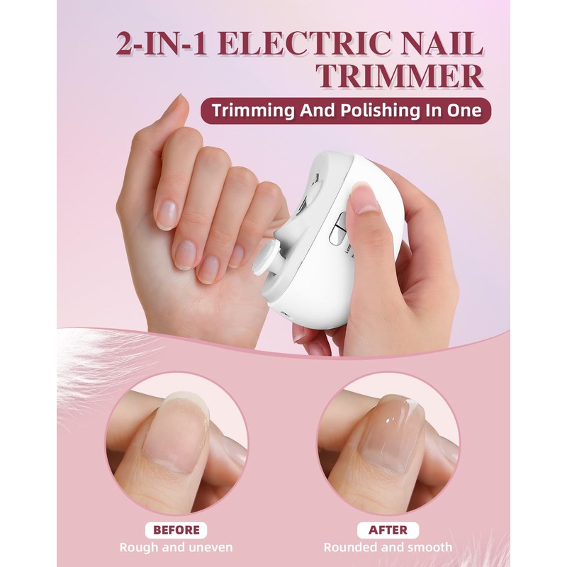 Allyplay 2025 Upgraded Electric Nail Clipper, Electric Nail File, 2