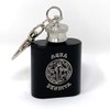 Holy Water Bottle Stainless St Benedict - Spanish - BLACK