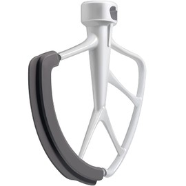 KITCHPOWER 6 Quart Flex Edge Beater for KitchenAid Bowl-Lift Stand Mixers, Paddle Attachment Mixer Accessory