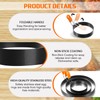Patelai 6 Pcs Egg Ring Pancake Ring Set Stainless Steel