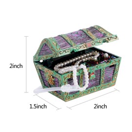 Saim Resin Aquarium Treasure Box Ornament Fish Tank Decoration and Aquarium Decor Color Treasure Chest Model for Underwater Landscape