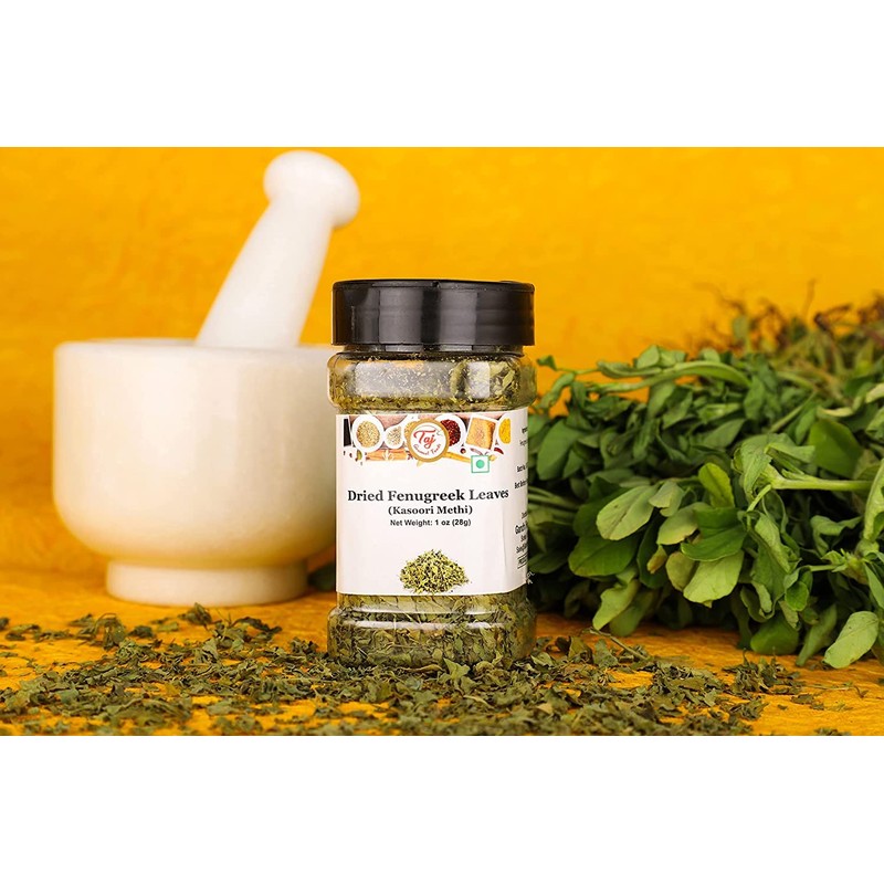 TAJ Kasoori Methi | Dried Fenugreek Leaves | Product of