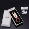 Mini encendedor de llavero eléctrico USB portátil para cigarrillos, recargable,