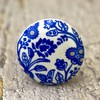 ARTISNO Set of 10 Colorful Blue Ceramic Knobs for Kitchen