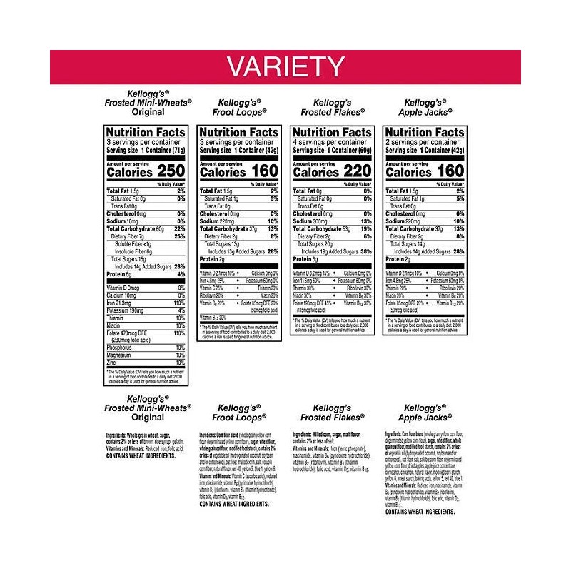 Kellogg's Variety Pack, 23.4 oz., 12 pk.