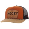 HOOEY 5-Panel Trucker Hat with Patch, Orange/Black