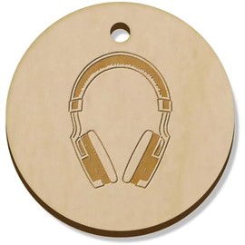 Azeeda 11 x 34mm 'Wireless Gaming Headset' Wooden Pendants/Charms (PN00069858)